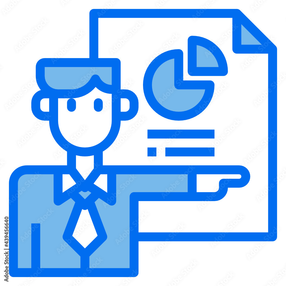 bussiness blue line icon bussiness blue line icon