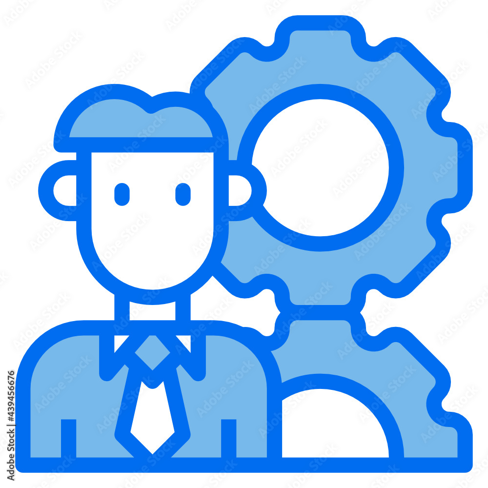 bussiness blue line icon bussiness blue line icon