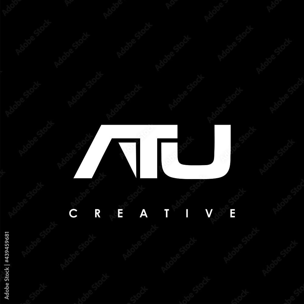ATU Letter Initial Logo Design Template Vector Illustration ATU Letter Initial Logo Design Template Vector Illustration