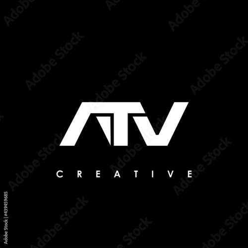 ATV Letter Initial Logo Design Template Vector Illustration