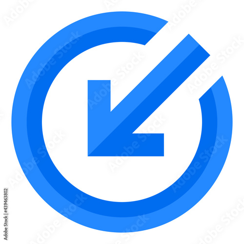 arrow flat style icon