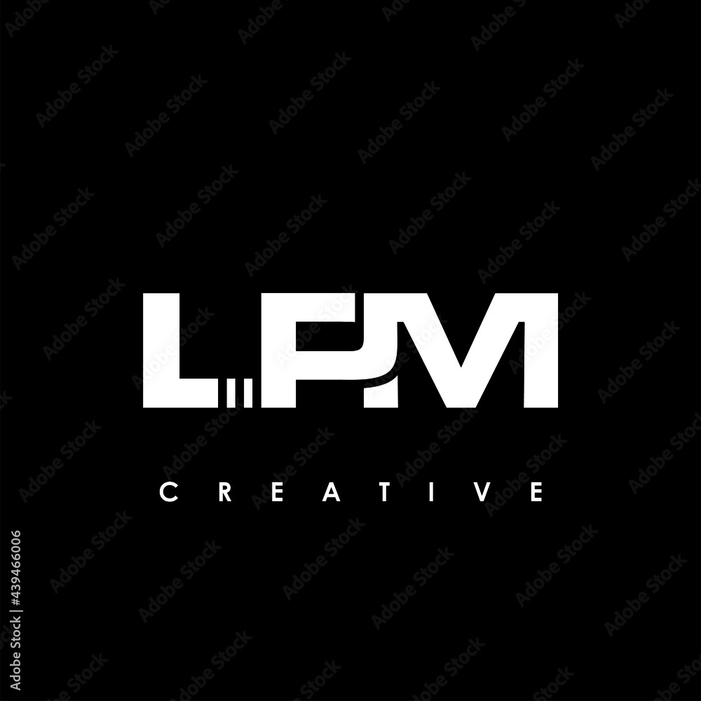 LPM Letter Initial Logo Design Template Vector Illustration