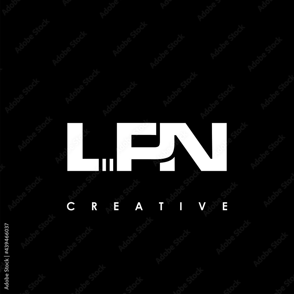 LPN Letter Initial Logo Design Template Vector Illustration
