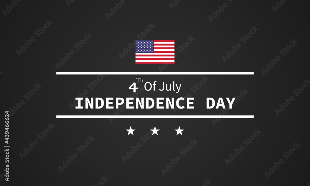 Fourth of July Independence Day. Vector illustration