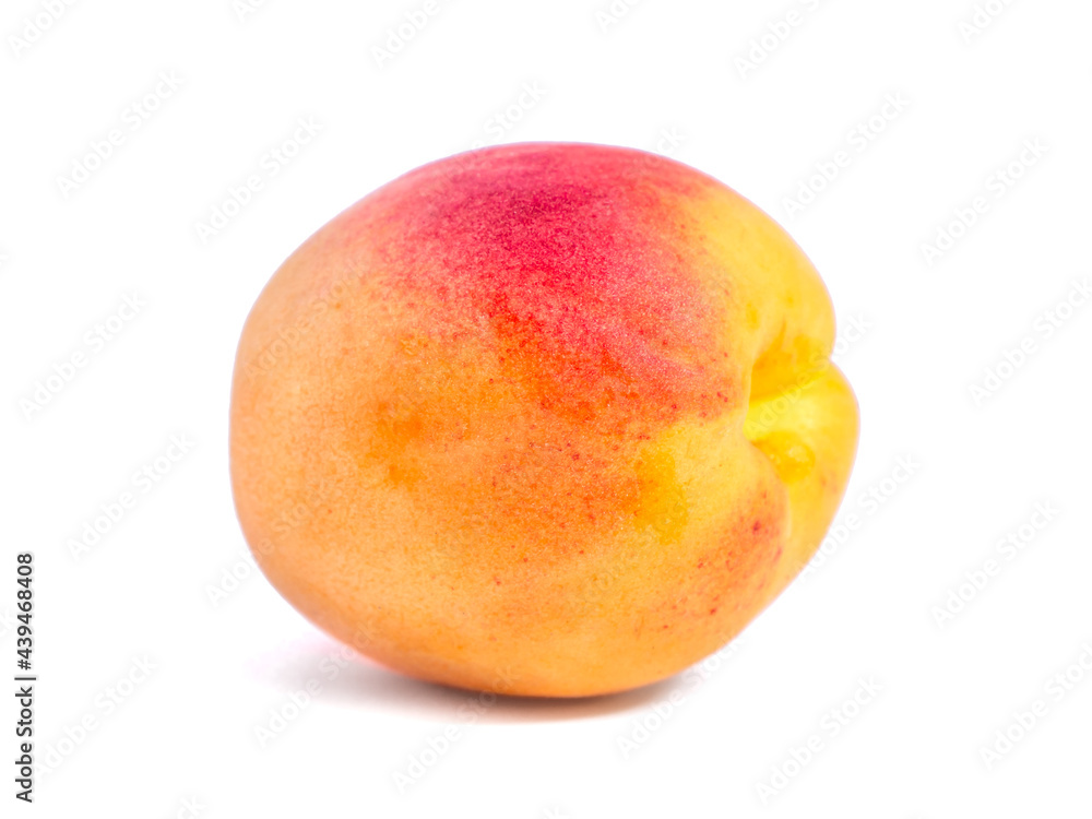 Fresh apricot isolated on white background, fruit Fresh apricot isolated on white background, fruit