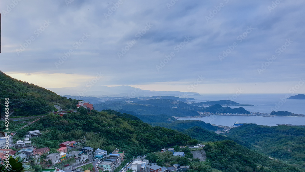 View from the top of the mountain at Jiufen village
