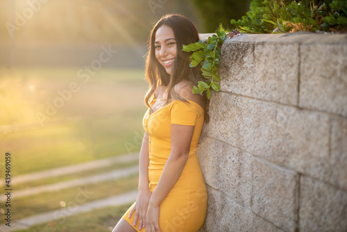 Latina Woman in the Sunlight photo