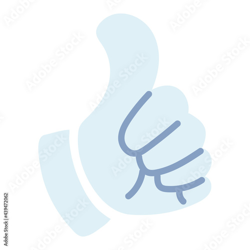 hand with thumb up