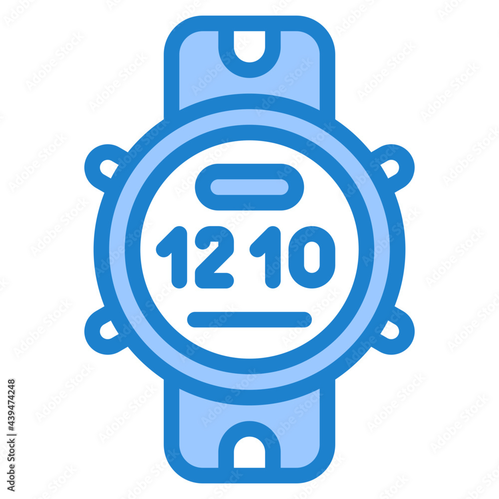 clock blue style icon clock blue style icon