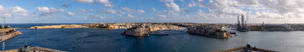 Panoramic view from Valletta, Malta Panoramic view from Valletta, Malta