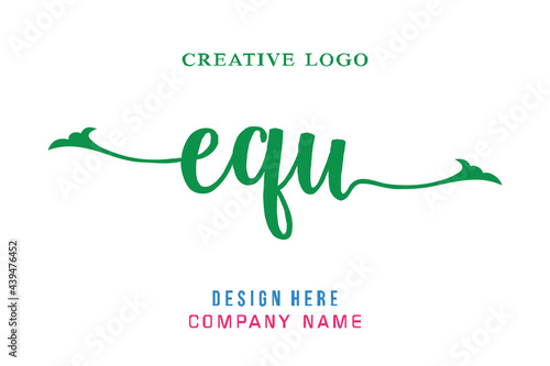 EQU lettering logo is simple, easy to understand and authoritative