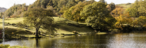 Loughrigg Tarn in Autumn Lake District photo