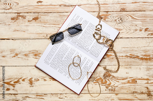 Stylish sunglasses with boo...