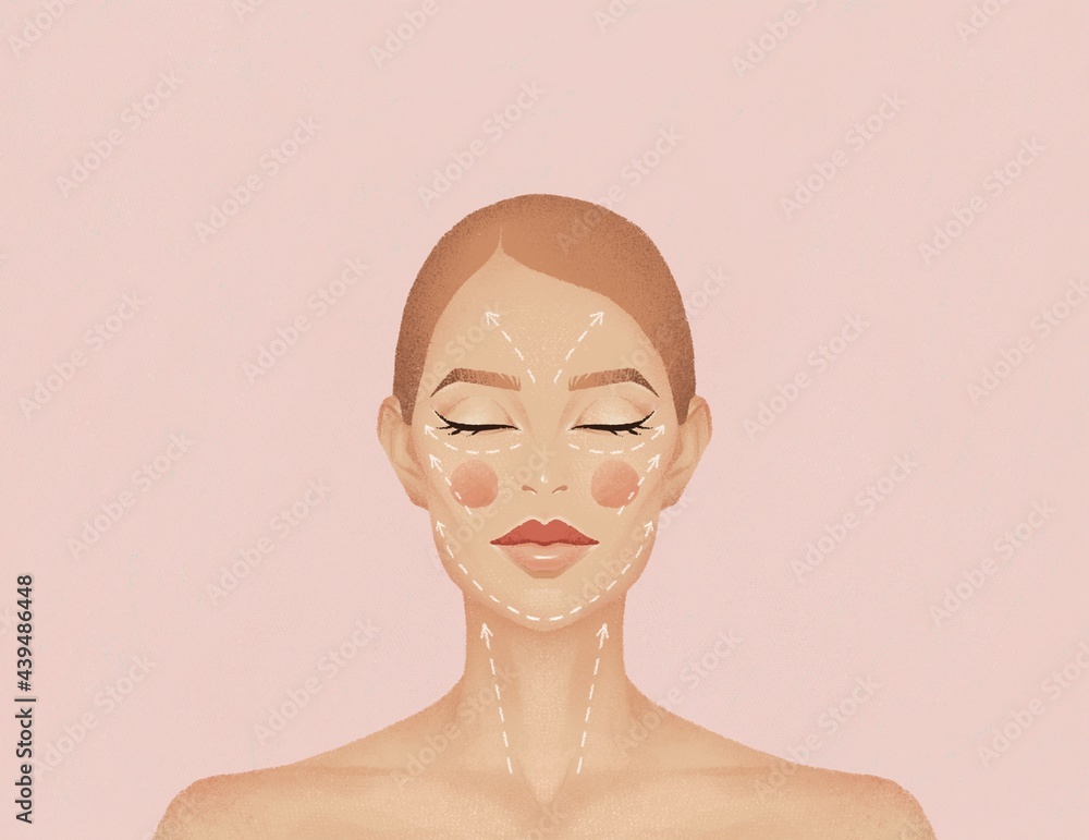 portrait of a beautiful woman with perfect face. portrait of a beautiful woman with perfect face.
