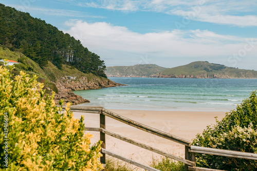 Learn surfing in Saint George's beach in Ferrol, Galicia, Spain.