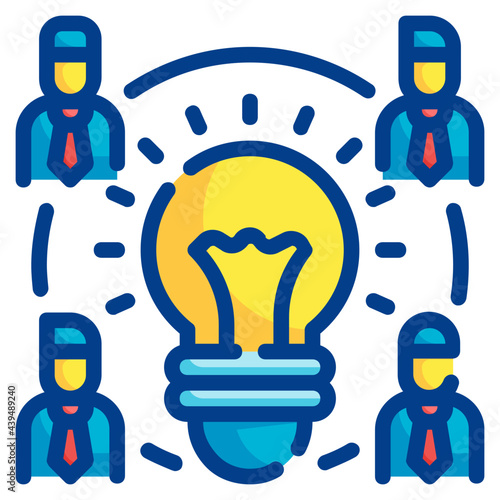 brainstorm fill outline icon
