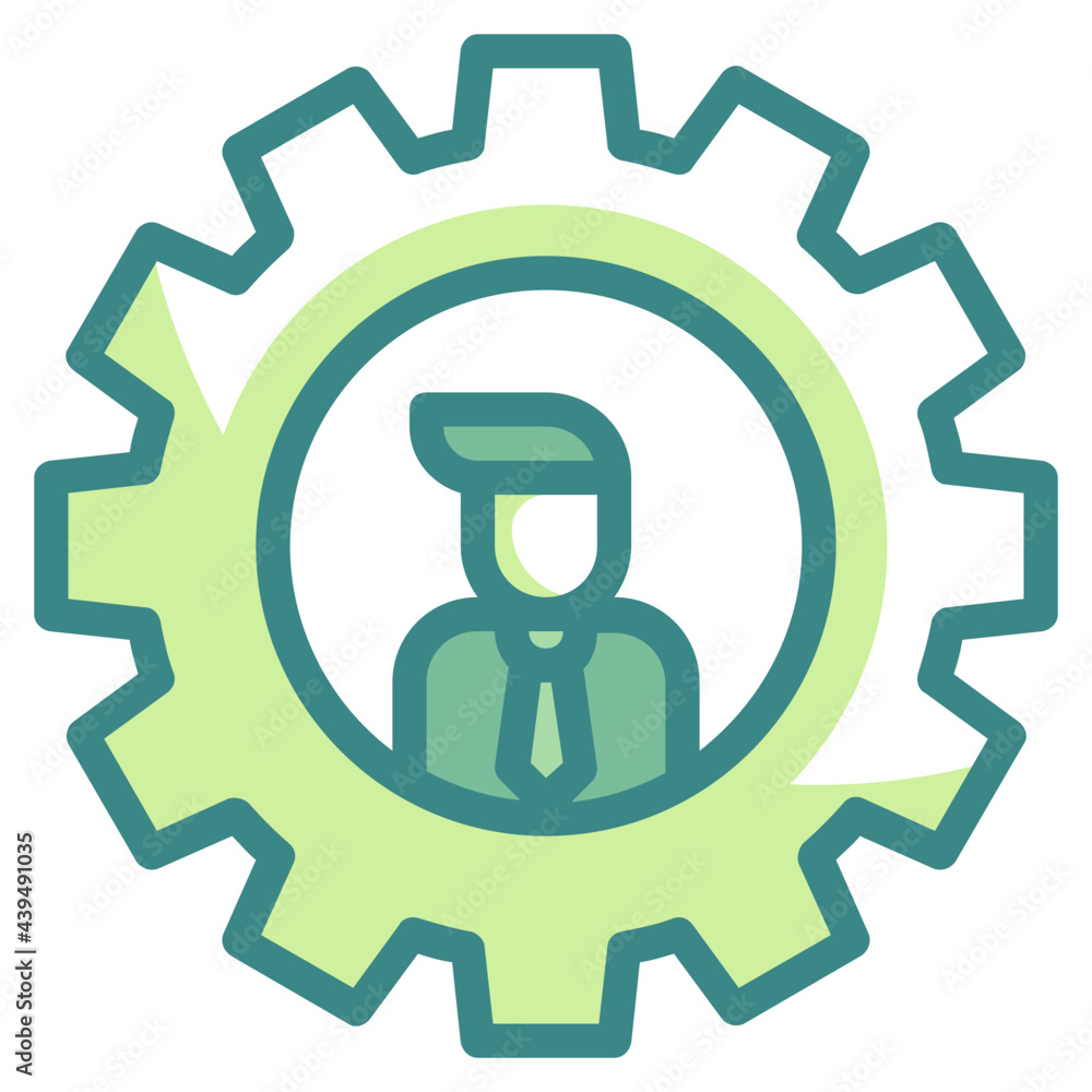 performance green twotone line icon performance green twotone line icon