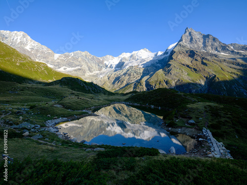 Mountain scenery at Lac d'Arpitetta photo