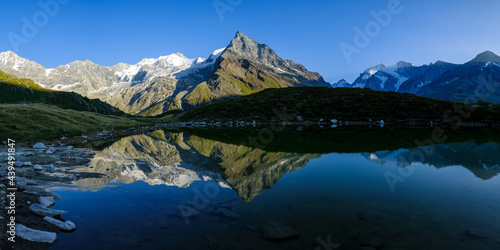 Mountain scenery at Lac d'Arpitetta photo