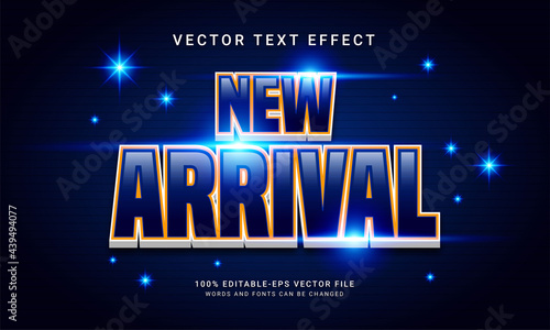 New arrival editable text effect with special promotion sale theme