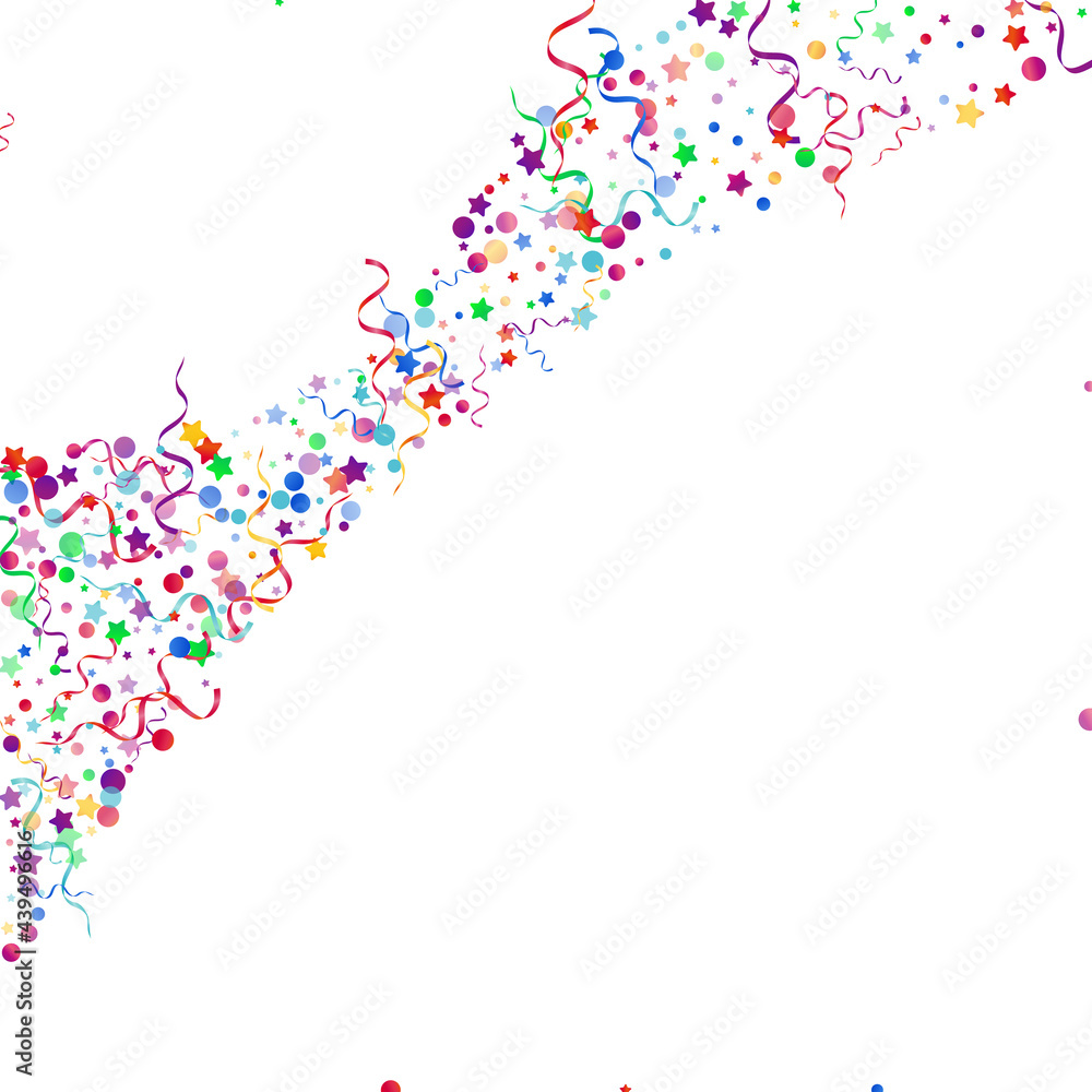 Colored Particles Isolated Vector White