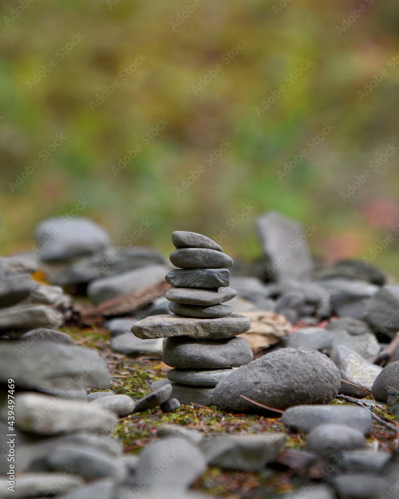 Nature Rock Pile Stacked Outside Nature Rock Pile Stacked Outside