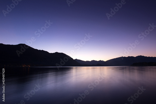 Sunset over the Lake  Wanaka  New Zealand