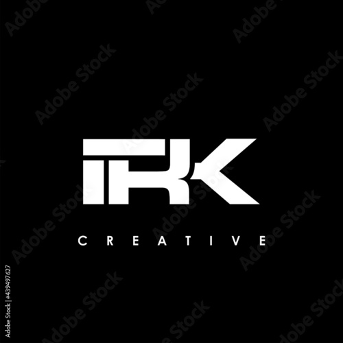 IRK Letter Initial Logo Design Template Vector Illustration