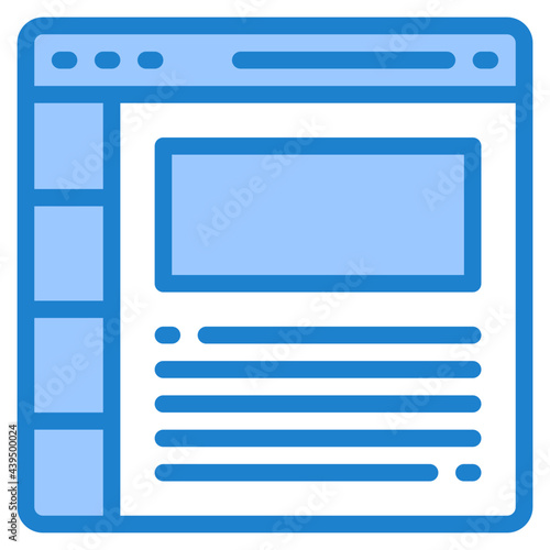 browser blue style icon