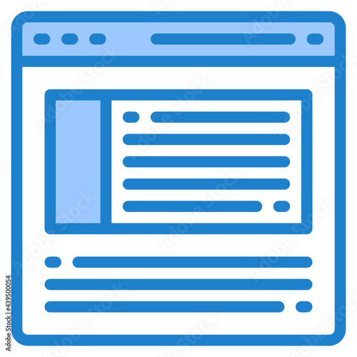 browser blue style icon