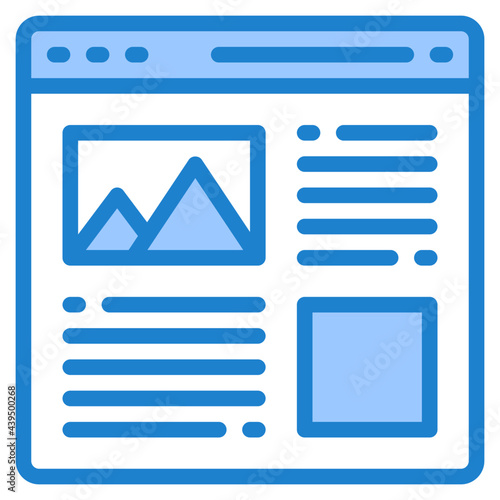 Free Download website blue style icon - GFXLoad