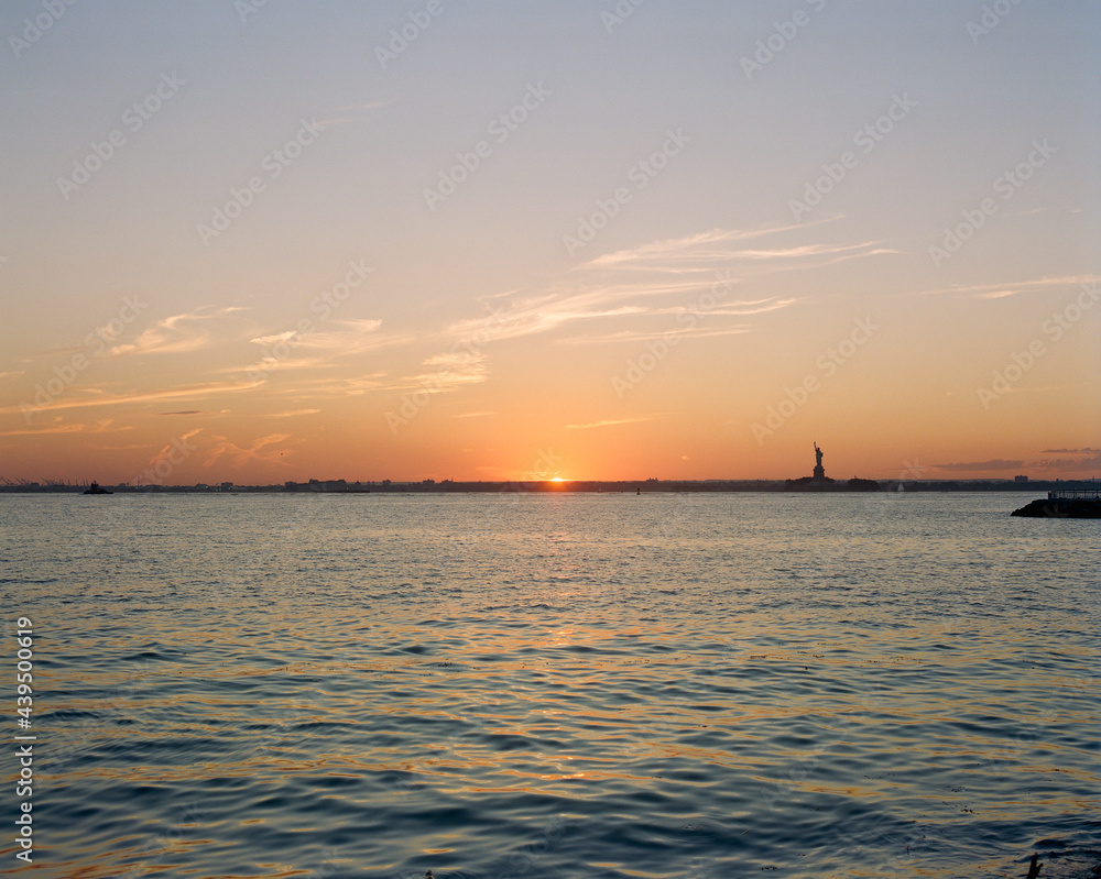 Sunset in New York Harbor Sunset in New York Harbor