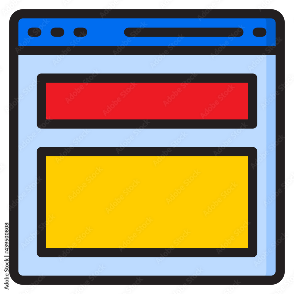 browser color line style icon browser color line style icon