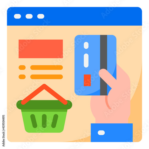 credit card flat style icon