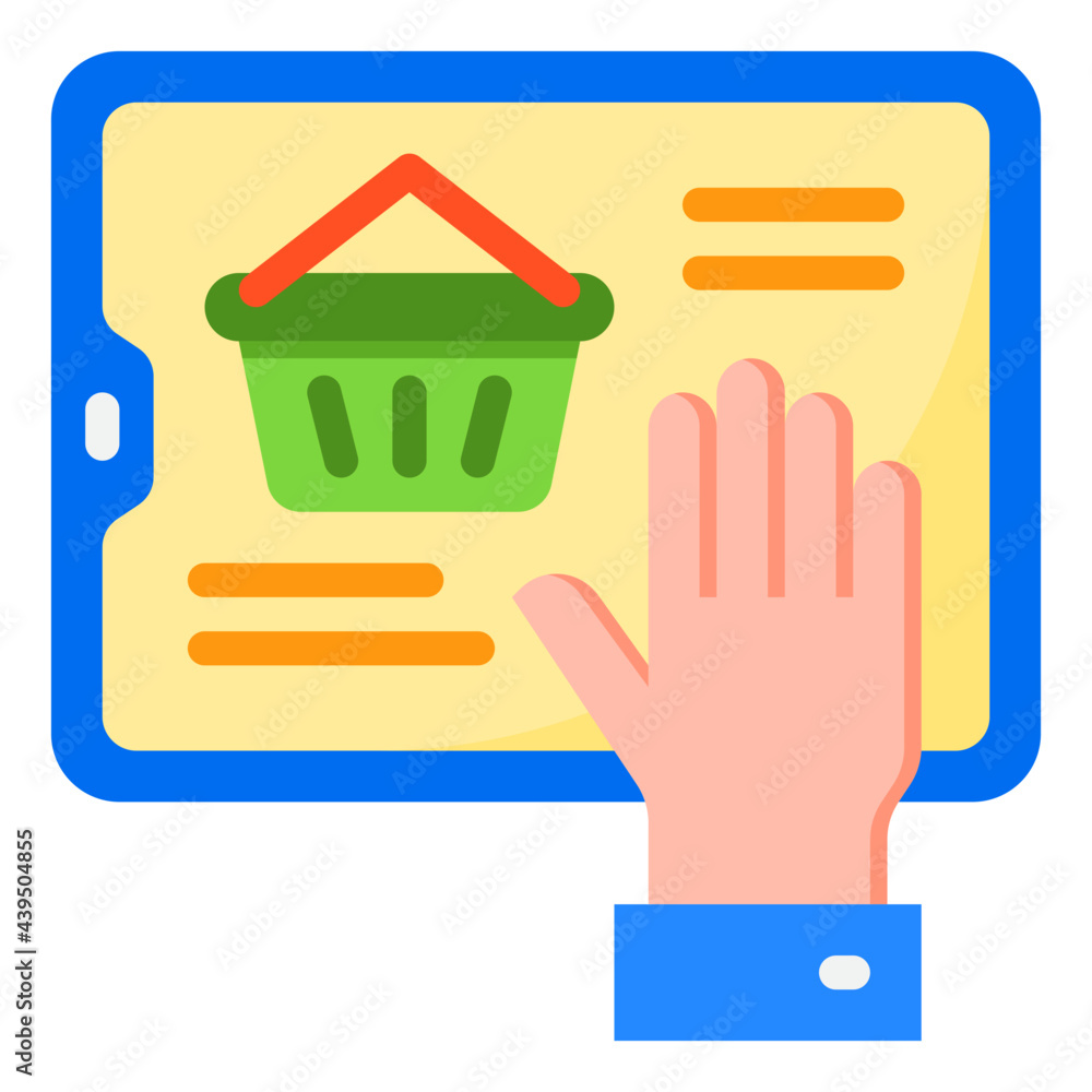 shopping flat style icon shopping flat style icon