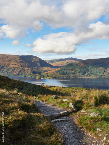 View to Inverberg on Loch Lomond. Loch Lomond and the Trossachs.