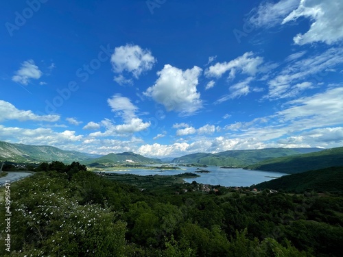 Prozor-Rama, Bosnia and Herzegovina-14.05.2021: Landscape photography of Ramsko lake, one of most beautifull lake in Bosnia and Herzegovina. 