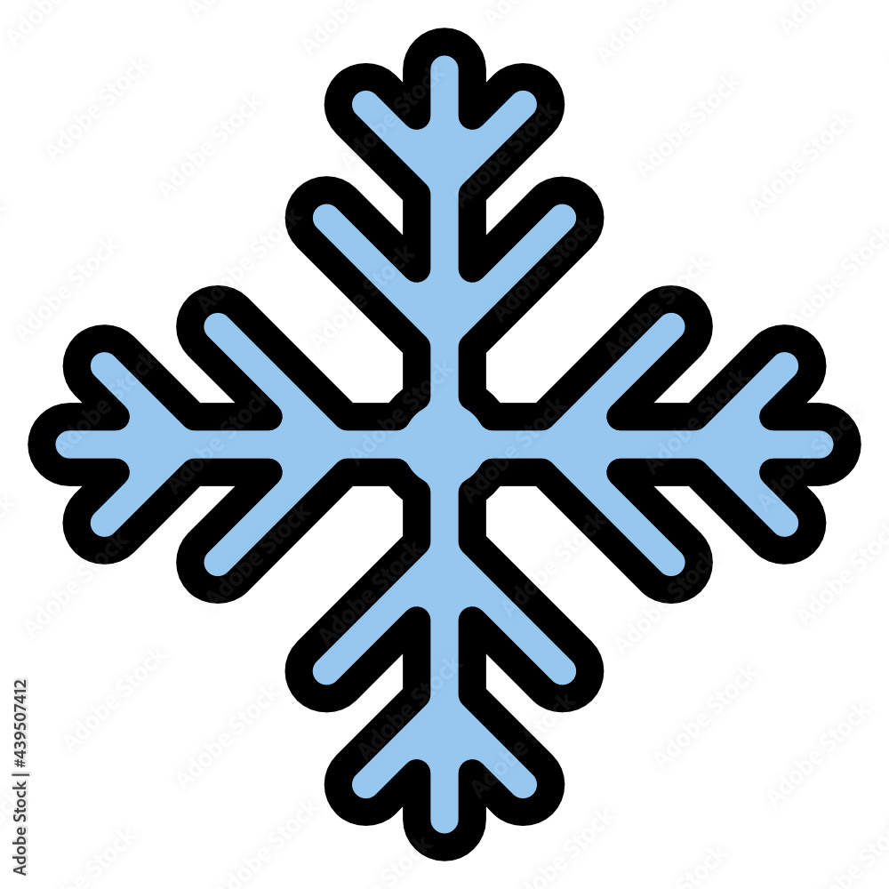 SnowFlake line icon SnowFlake line icon
