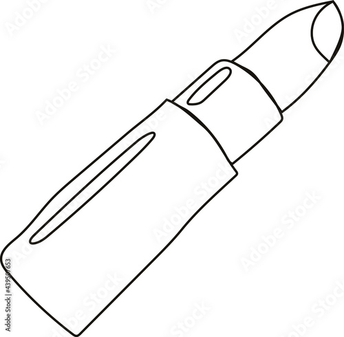 Lipstick drawing vector