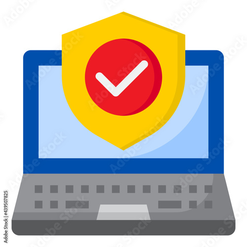 laptop flat style icon