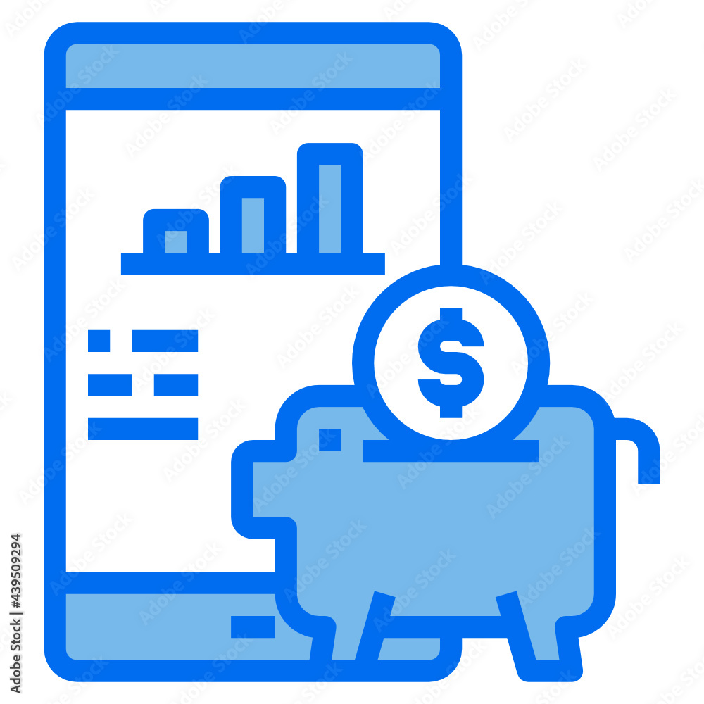 mobile blue line icon mobile blue line icon