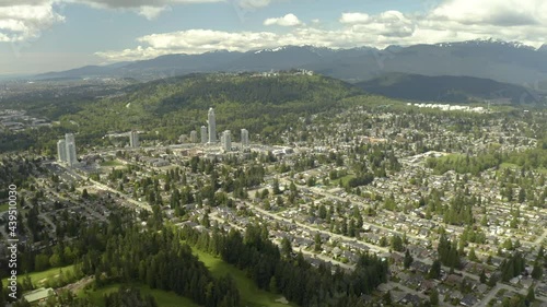 Coquitlam, Port Moody, Barmett Highway and Central Coquitlam BC Tricities, Tri-cities Aerial View photo