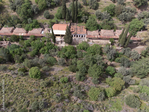 Chios, Greece - May, 2021. The first and oldest leprosarium in Greece, at Chios Ilsand. It's called Leprokomeio or Lovokomeio. photo