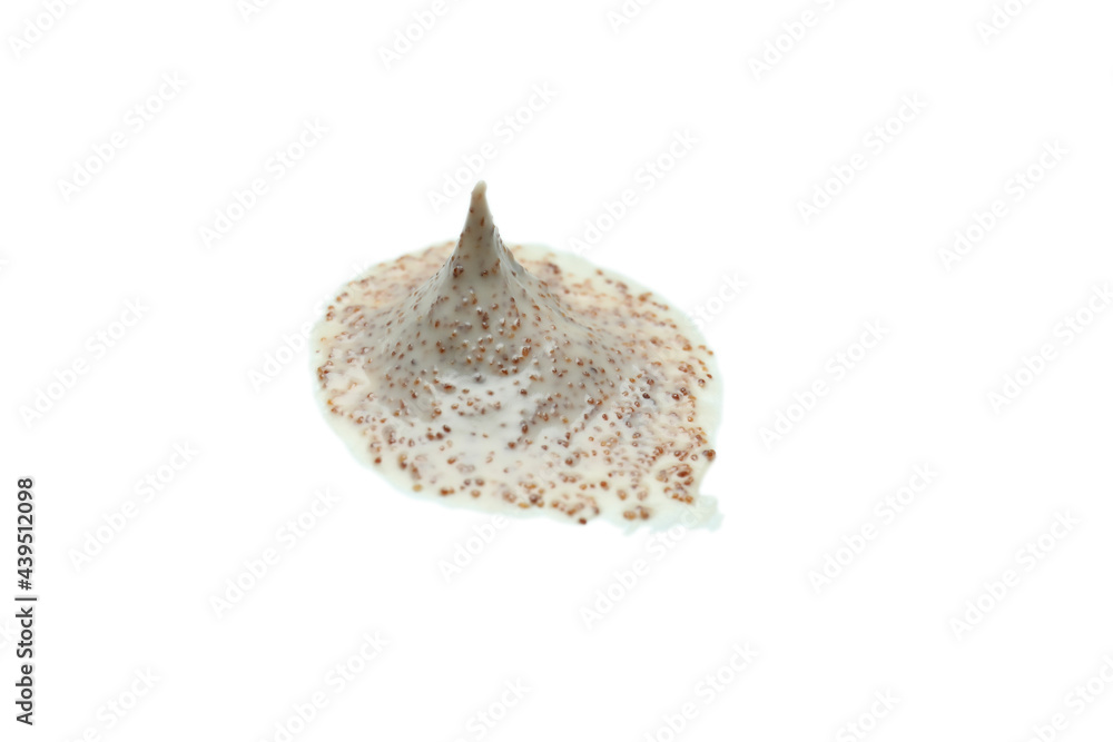 Skin care scrub isolated on white background Skin care scrub isolated on white background