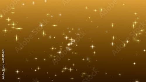 Christmas gold starry light background. Diwali festival holiday design...
