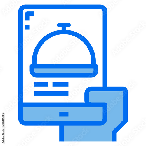 mobile blue line icon