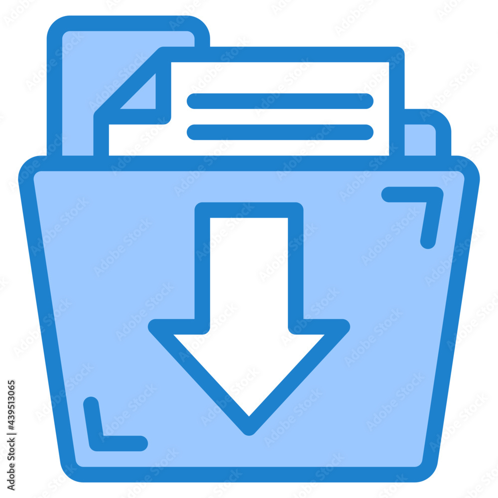 folder blue style icon folder blue style icon
