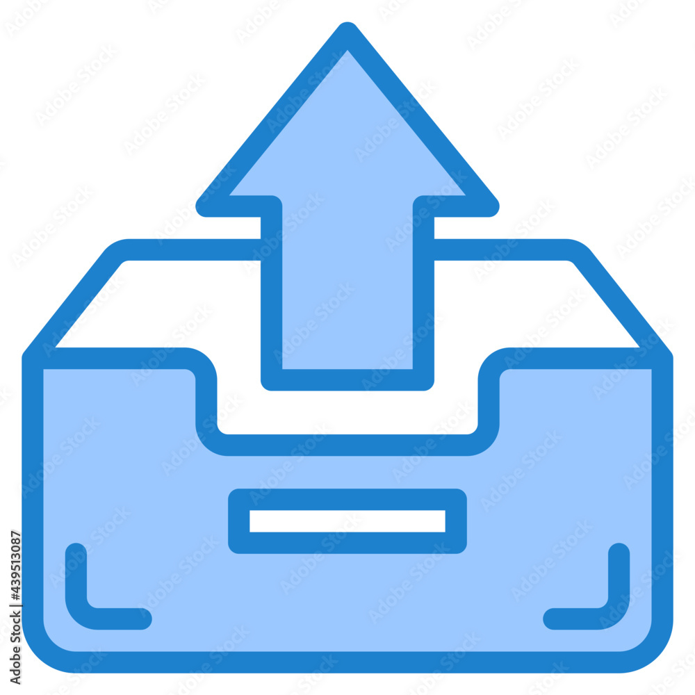 folder blue style icon folder blue style icon