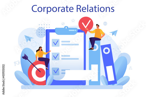 Corporate relations. Business ethics. Corporate organization development