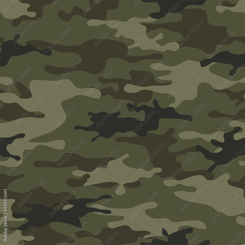 Camouflage seamless pattern from spots. Abstract camo. Military texture. Print on fabric and clothing. Vector illustration Camouflage seamless pattern from spots. Abstract camo. Military texture. Print on fabric and clothing. Vector illustration